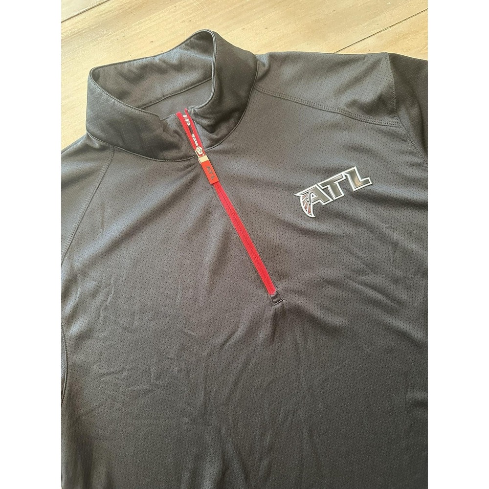 Atlanta Falcons Shirt‎ Mens 2XL Quarter Zip NFL Football Long Sleeve Select ATL